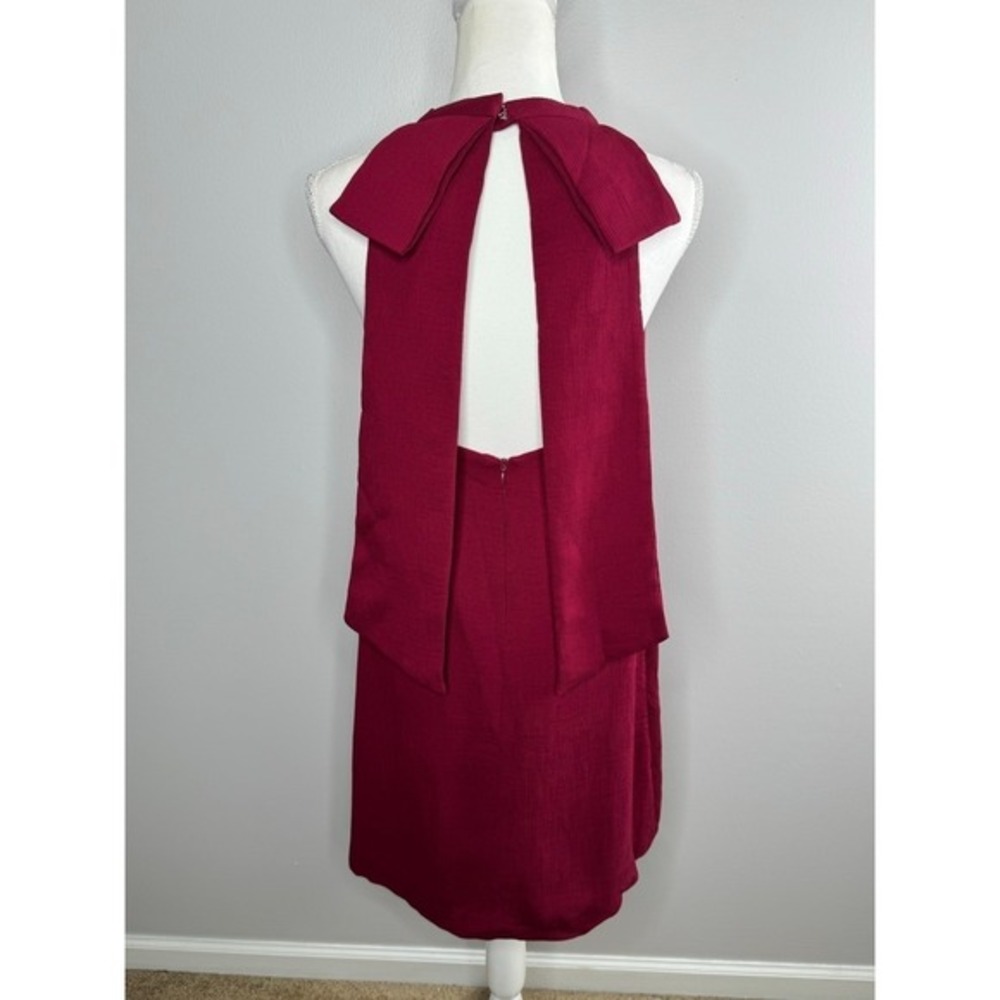 Elliatt Unwrapped Bow Halter Dress Small Backless Sleeveless Party Cocktail Red - Picture 8 of 15